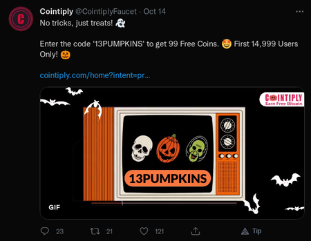 Cointiply PROMO Tweet.png